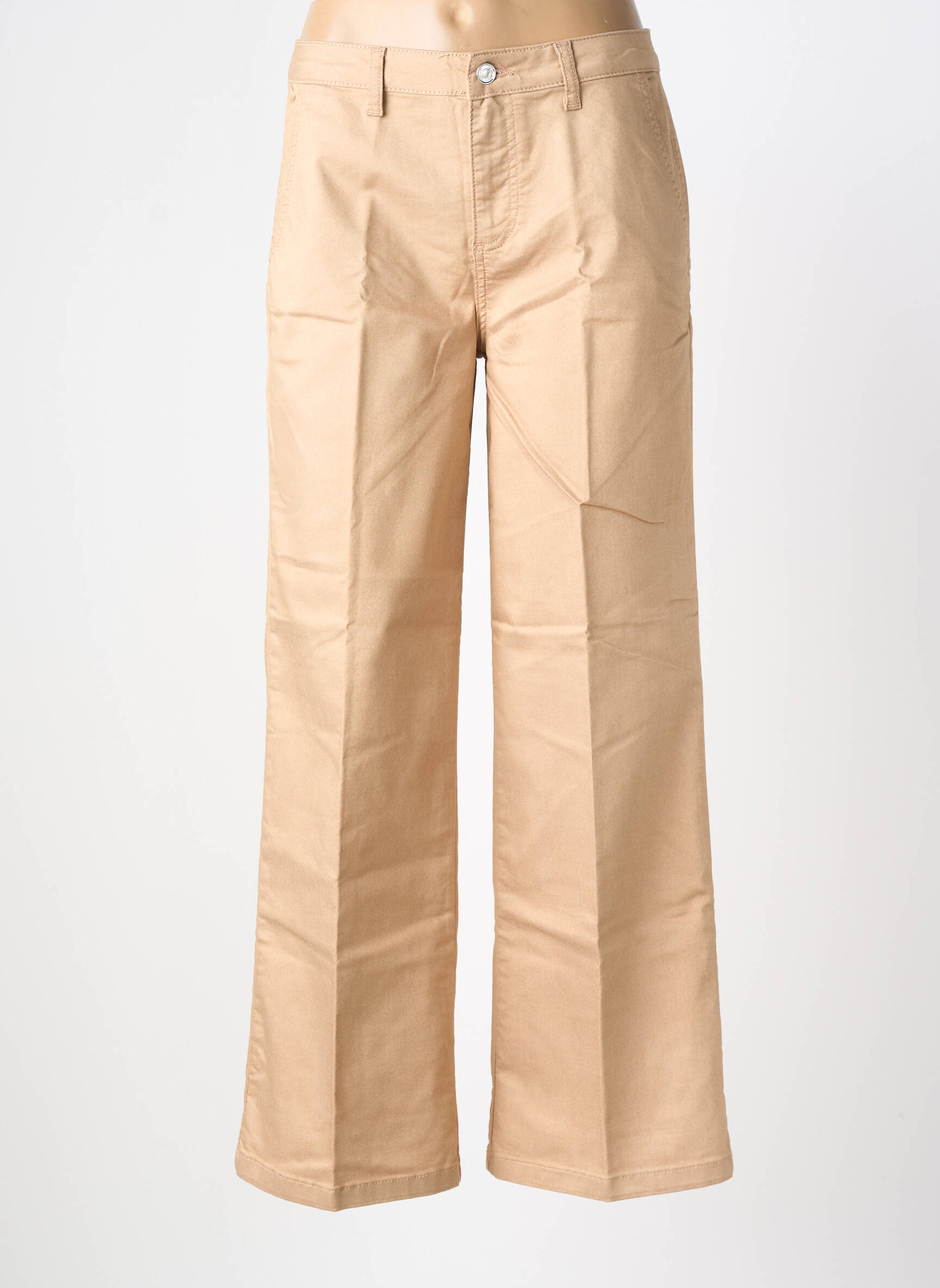 Pantalon droit stretch taille normale beige LIU JO femme