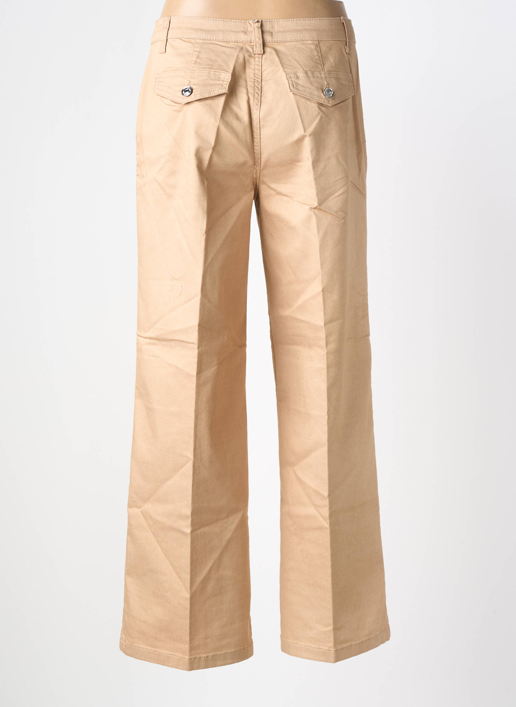 Pantalon droit stretch taille normale beige LIU JO femme