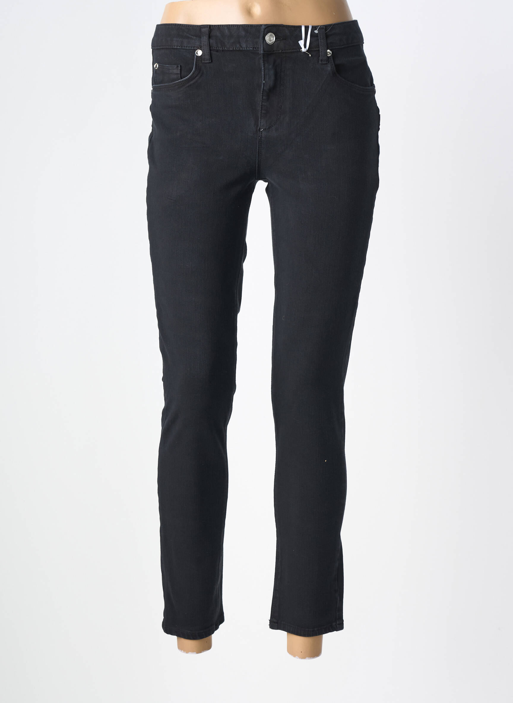 Jeans coupe slim tissage brut taille normale noir LIU JO femme