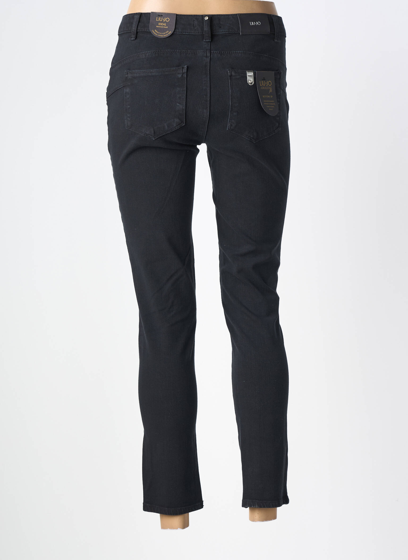Jeans coupe slim tissage brut taille normale noir LIU JO femme