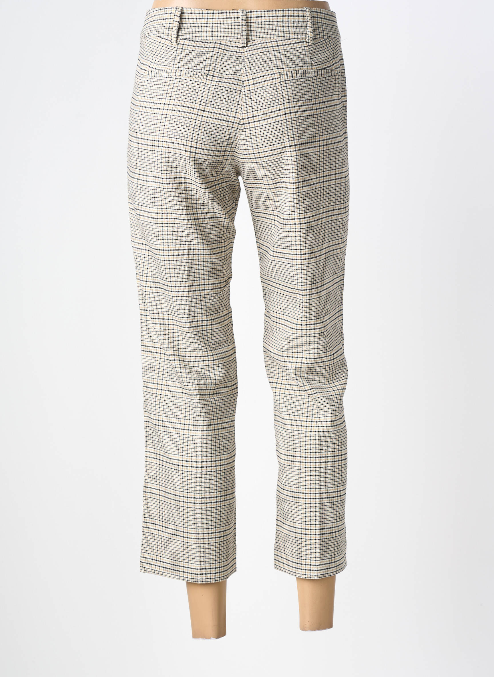 Pantalon 7/8 tissage popeline taille normale beige LIU JO femme