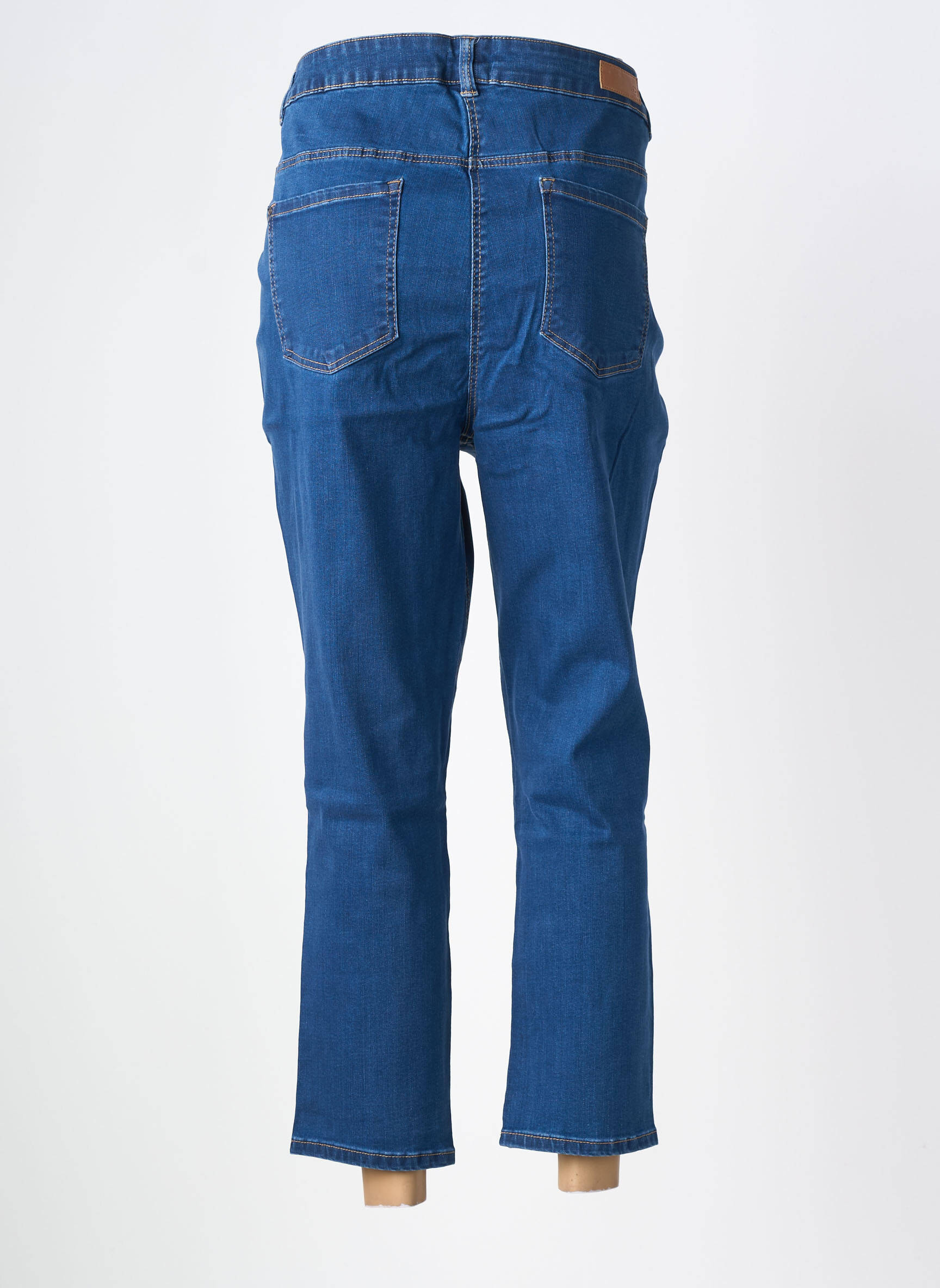 Jeans coupe slim tissage brut taille normale bleu DAMART femme