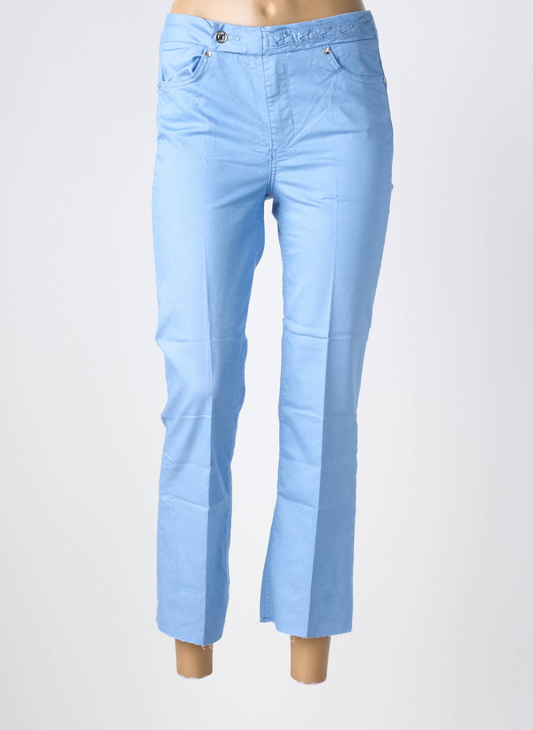 Pantalon 7/8 stretch taille normale bleu LIU JO femme
