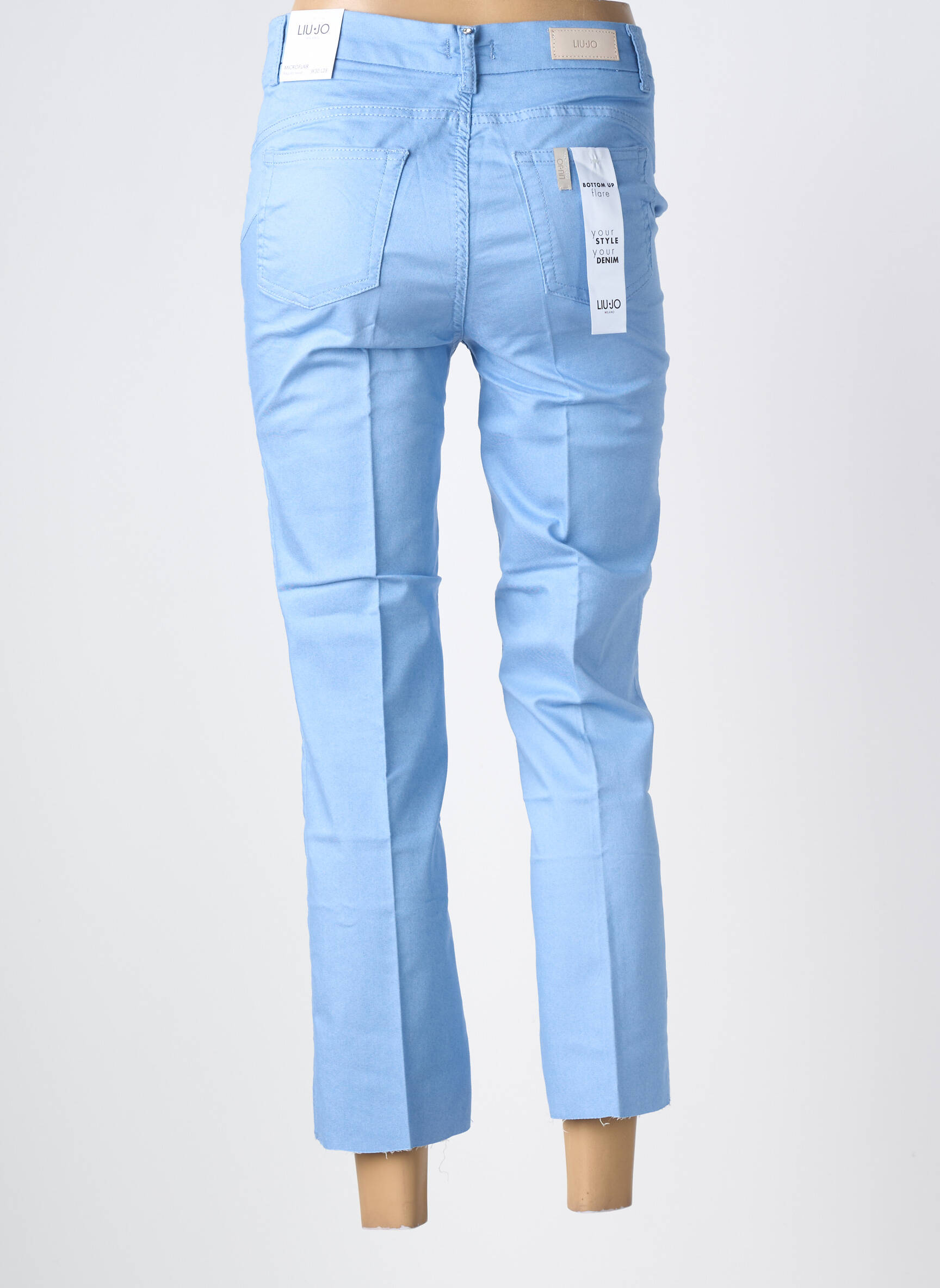 Pantalon 7/8 stretch taille normale bleu LIU JO femme