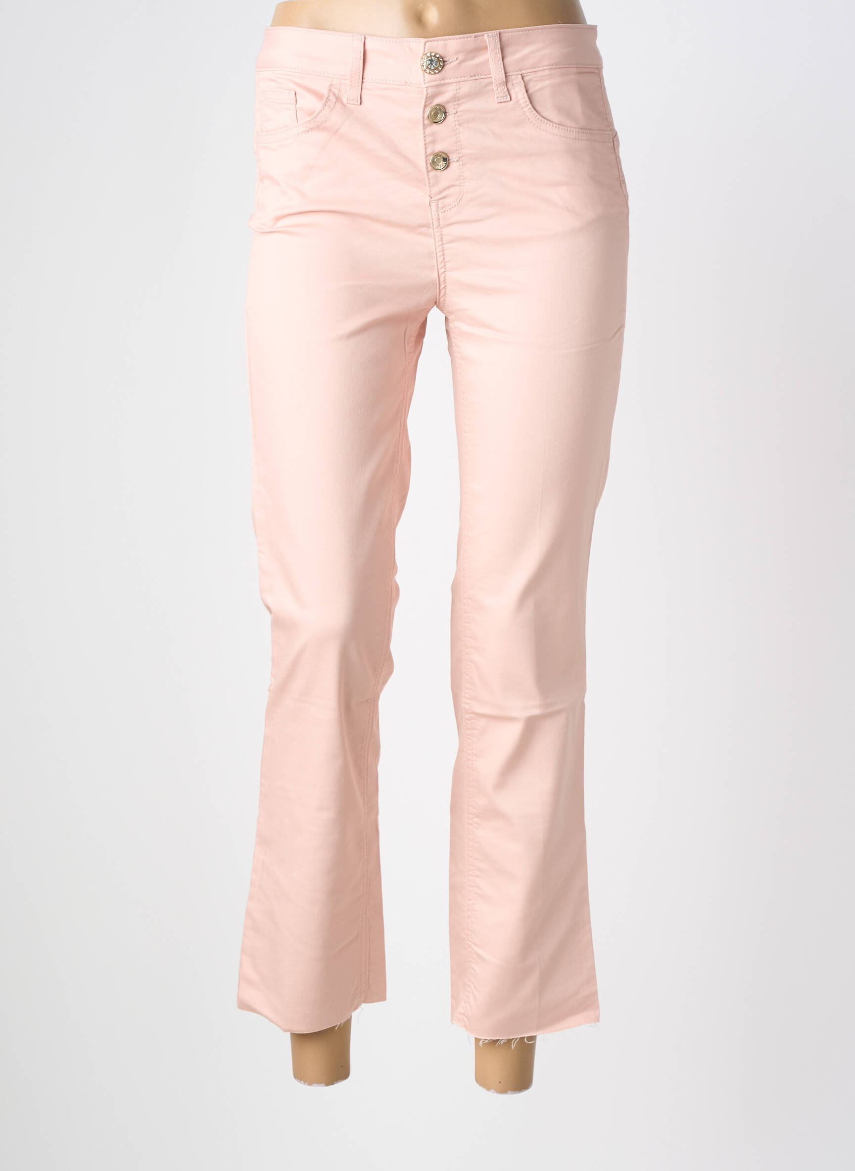 Jeans coupe slim stretch taille normale rose LIU JO femme