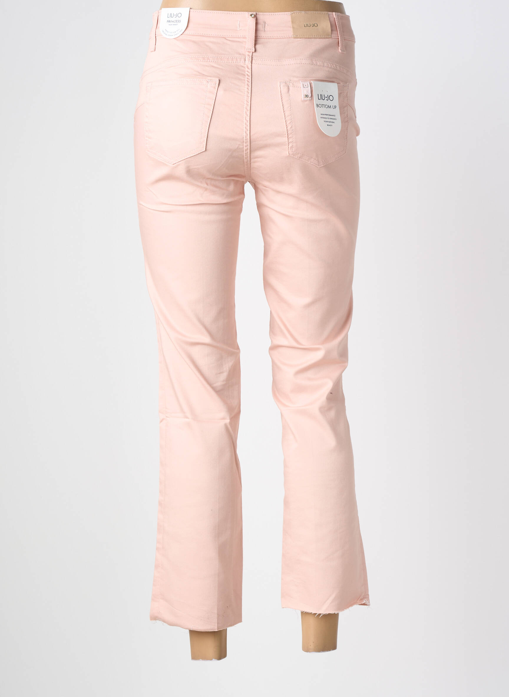 Jeans coupe slim stretch taille normale rose LIU JO femme