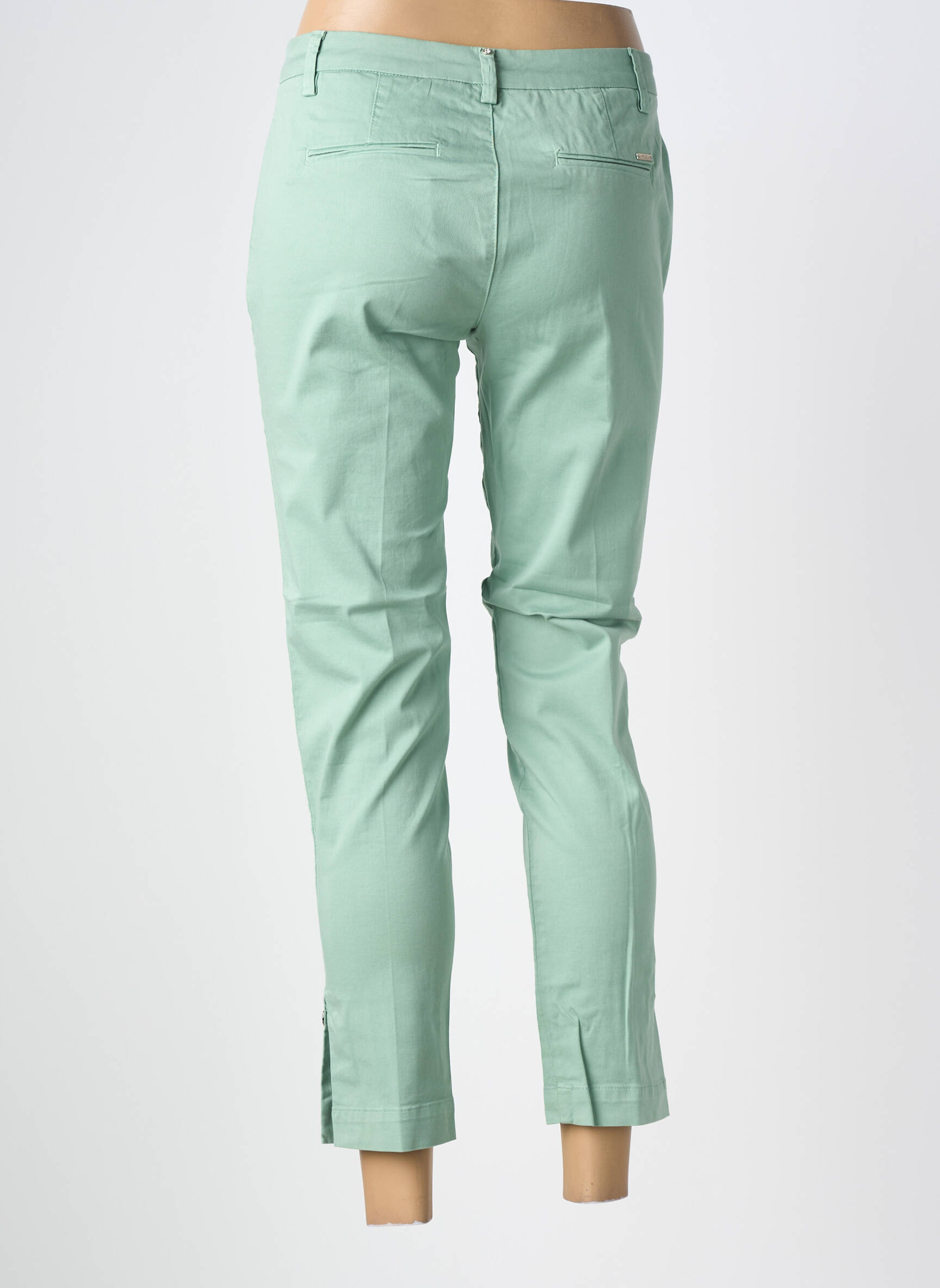 Pantalon 7/8 stretch taille normale vert LIU JO femme