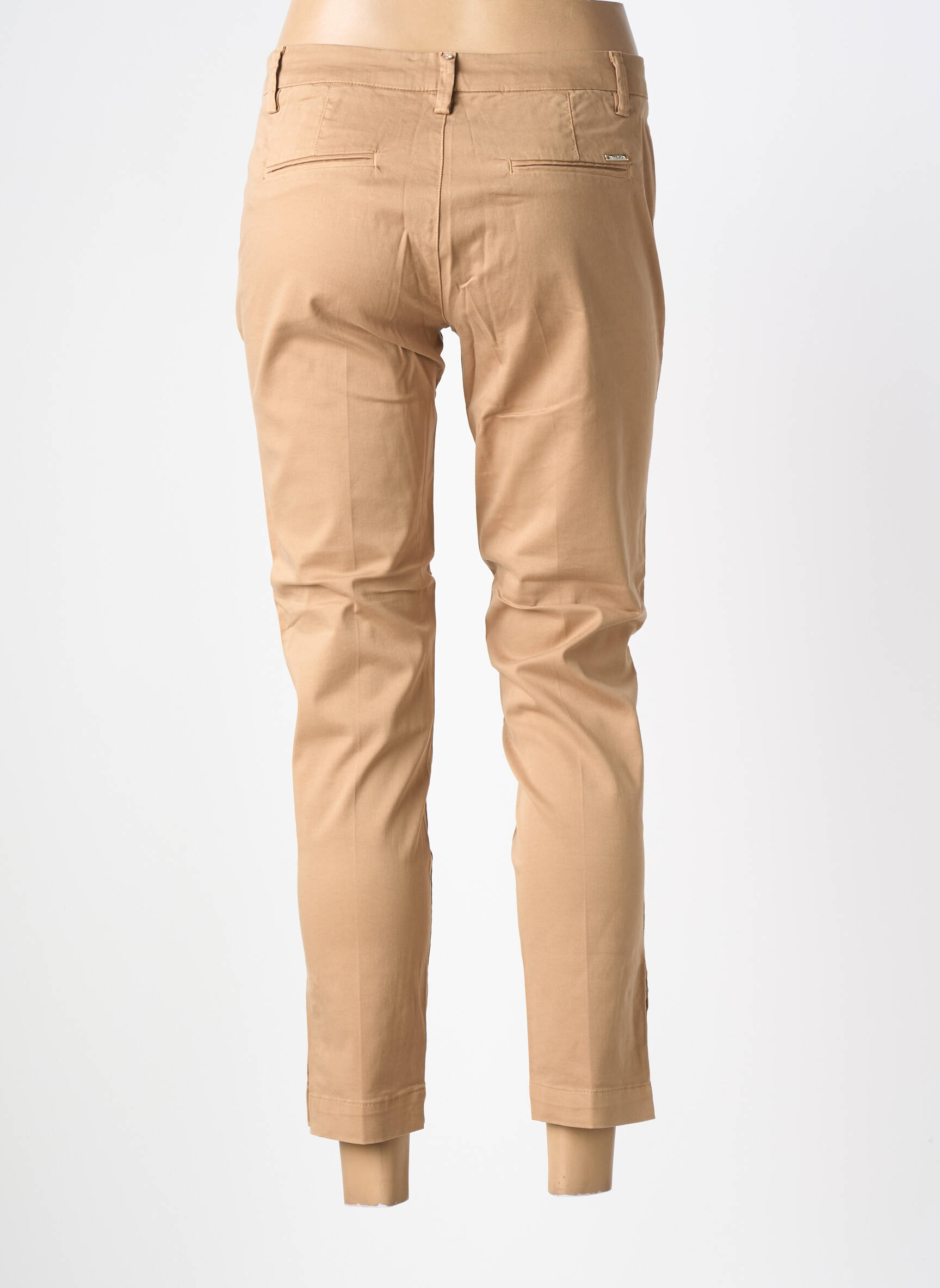 Pantalon 7/8 stretch taille normale beige LIU JO femme