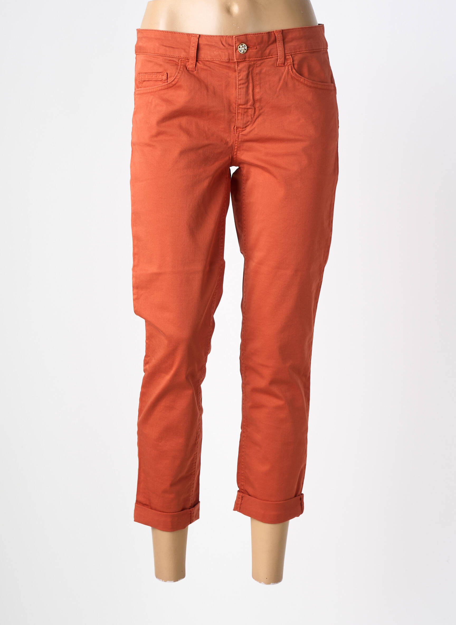 Pantacourt stretch taille normale orange LIU JO femme