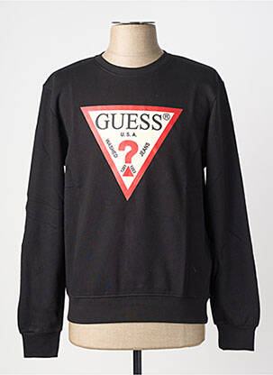 Sweat-shirt stretch manches longues noir GUESS homme