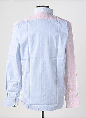 Chemise manches longues coupe droite bleu FACONNABLE homme