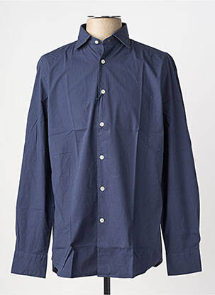 Chemise manches longues coupe droite bleu FACONNABLE homme