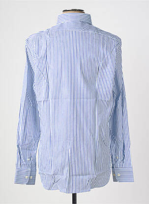 Chemise manches longues coupe droite bleu FACONNABLE homme