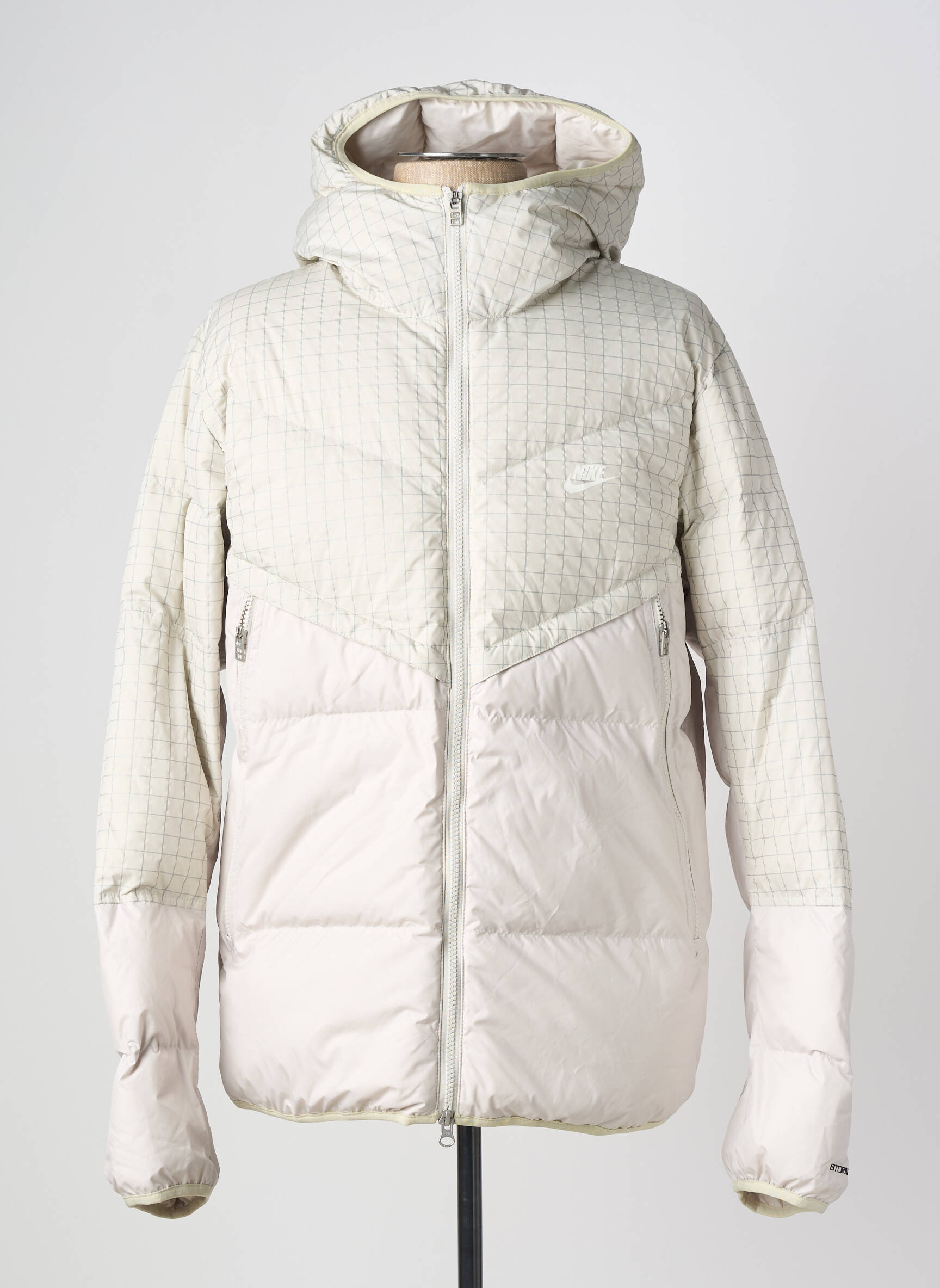 Doudoune manches longues a capuche beige NIKE homme