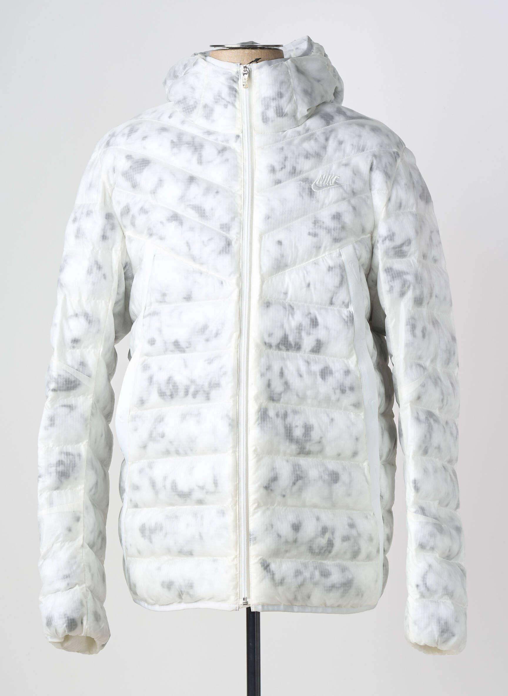 Doudoune manches longues a capuche gris NIKE homme