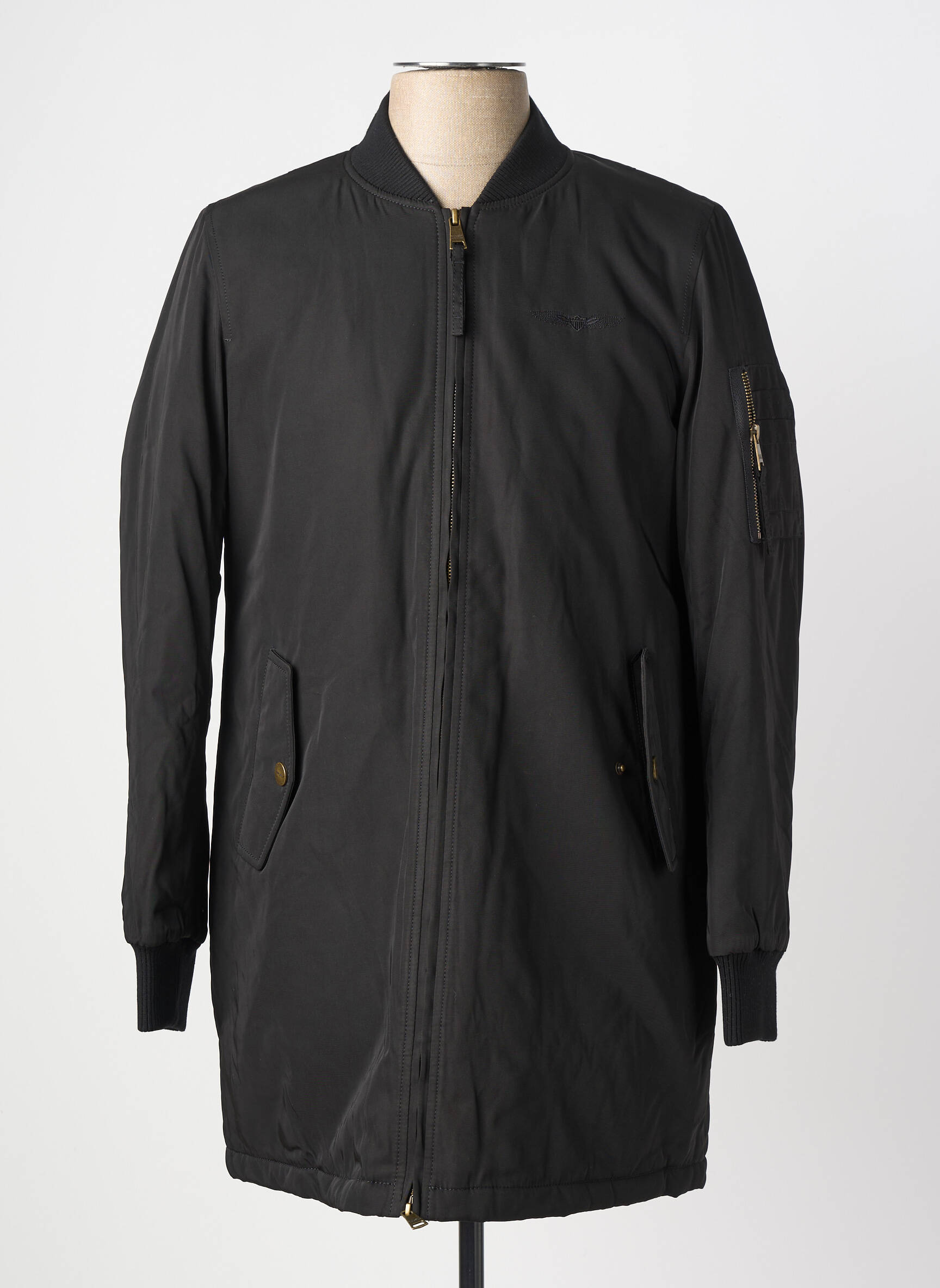 Blouson manches longues noir BOMBERS homme