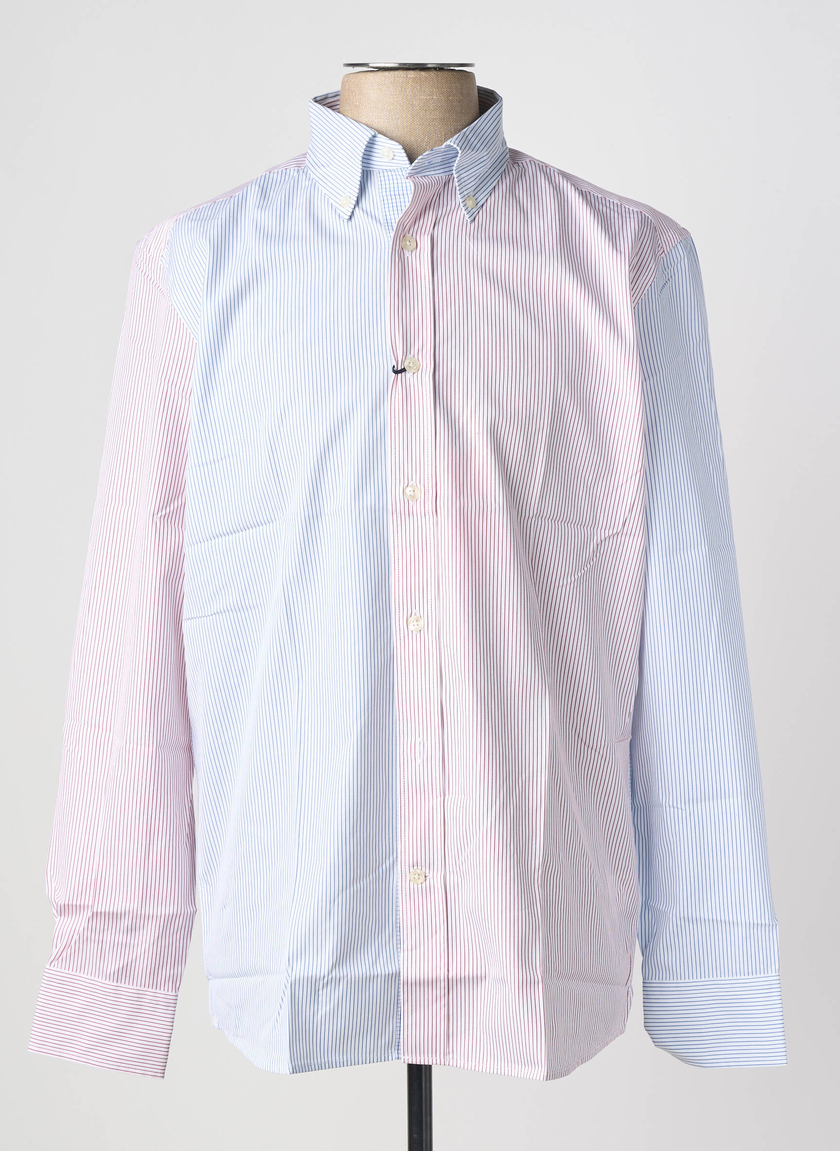 Chemise manches longues coupe droite bleu FACONNABLE homme