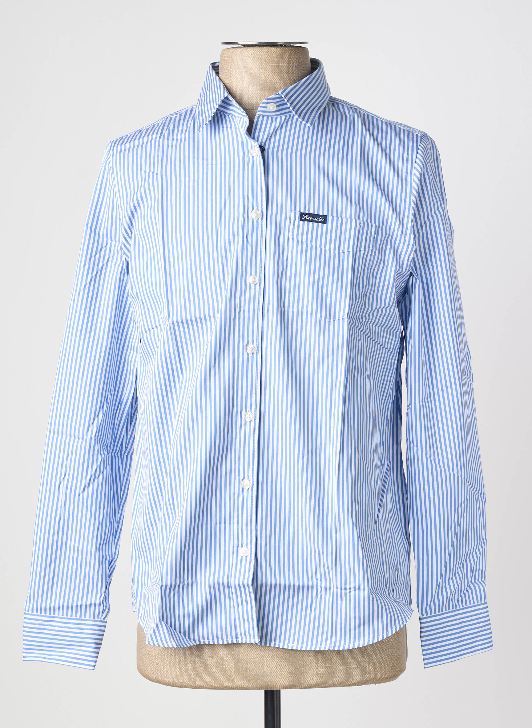 Chemise manches longues poches bleu FACONNABLE homme
