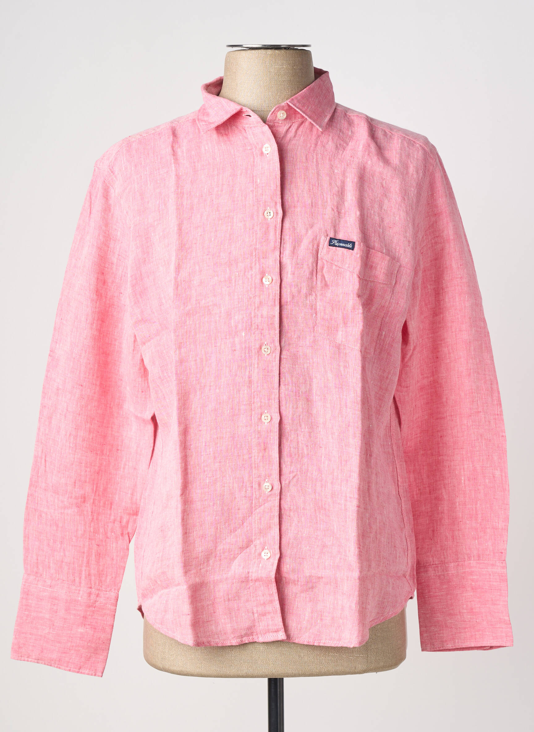 Chemise manches longues poches rouge FACONNABLE homme