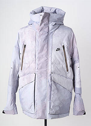 Doudoune manches longues a capuche bleu NIKE homme