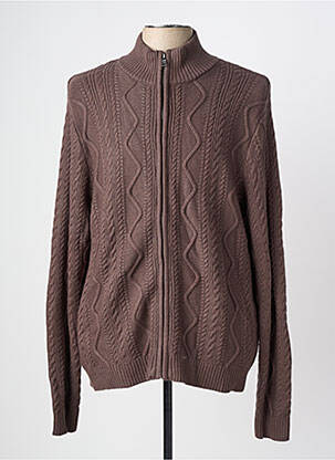 Gilet manches longues manches longues marron GUESS homme