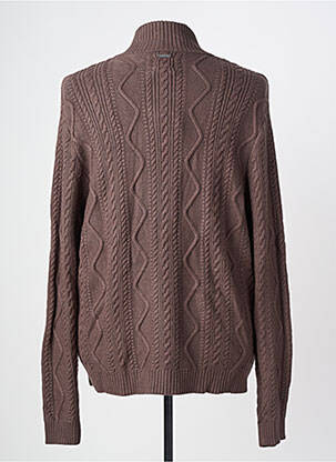 Gilet manches longues manches longues marron GUESS homme