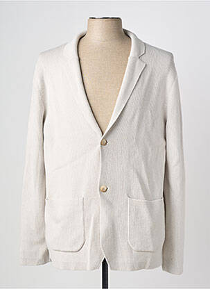 Gilet manches longues col v gris GUESS homme