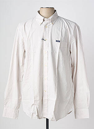 Chemise manches longues coupe droite gris FACONNABLE homme