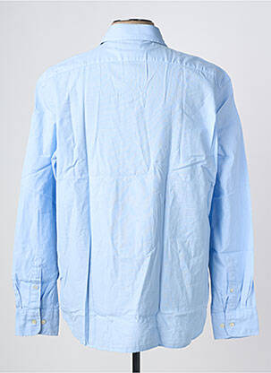 Chemise manches longues coupe droite bleu FACONNABLE homme