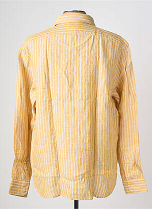Chemise manches longues coupe droite jaune FACONNABLE homme