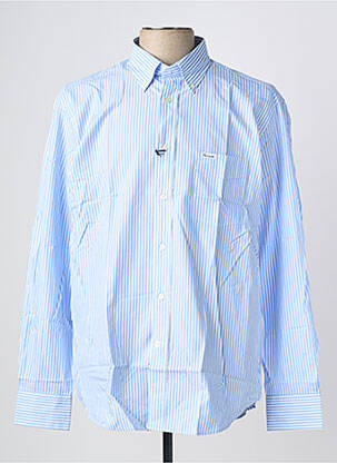 Chemise manches longues coupe droite bleu FACONNABLE homme