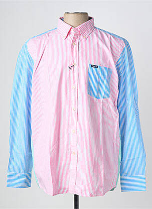 Chemise manches longues coupe droite bleu FACONNABLE homme