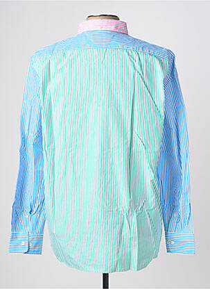 Chemise manches longues coupe droite bleu FACONNABLE homme