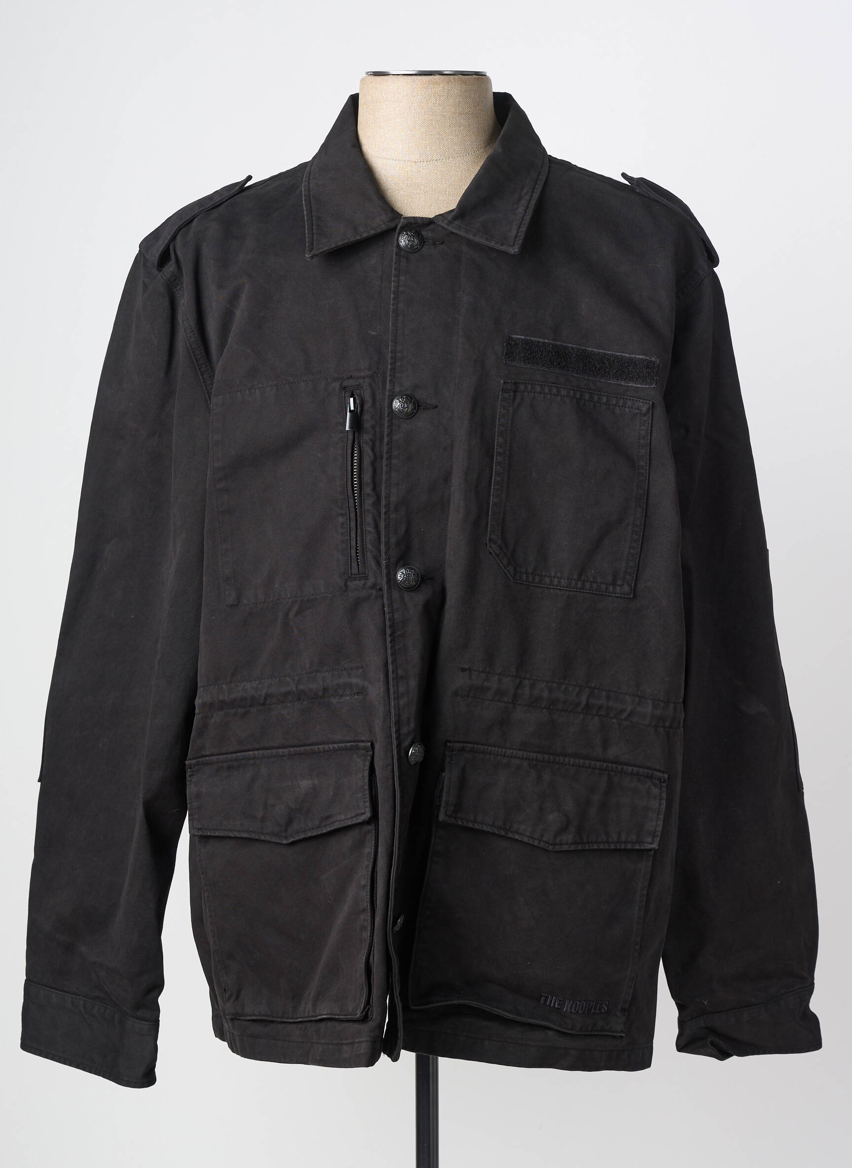 Veste casual fermeture boutonnée sur le devant noir THE KOOPLES homme