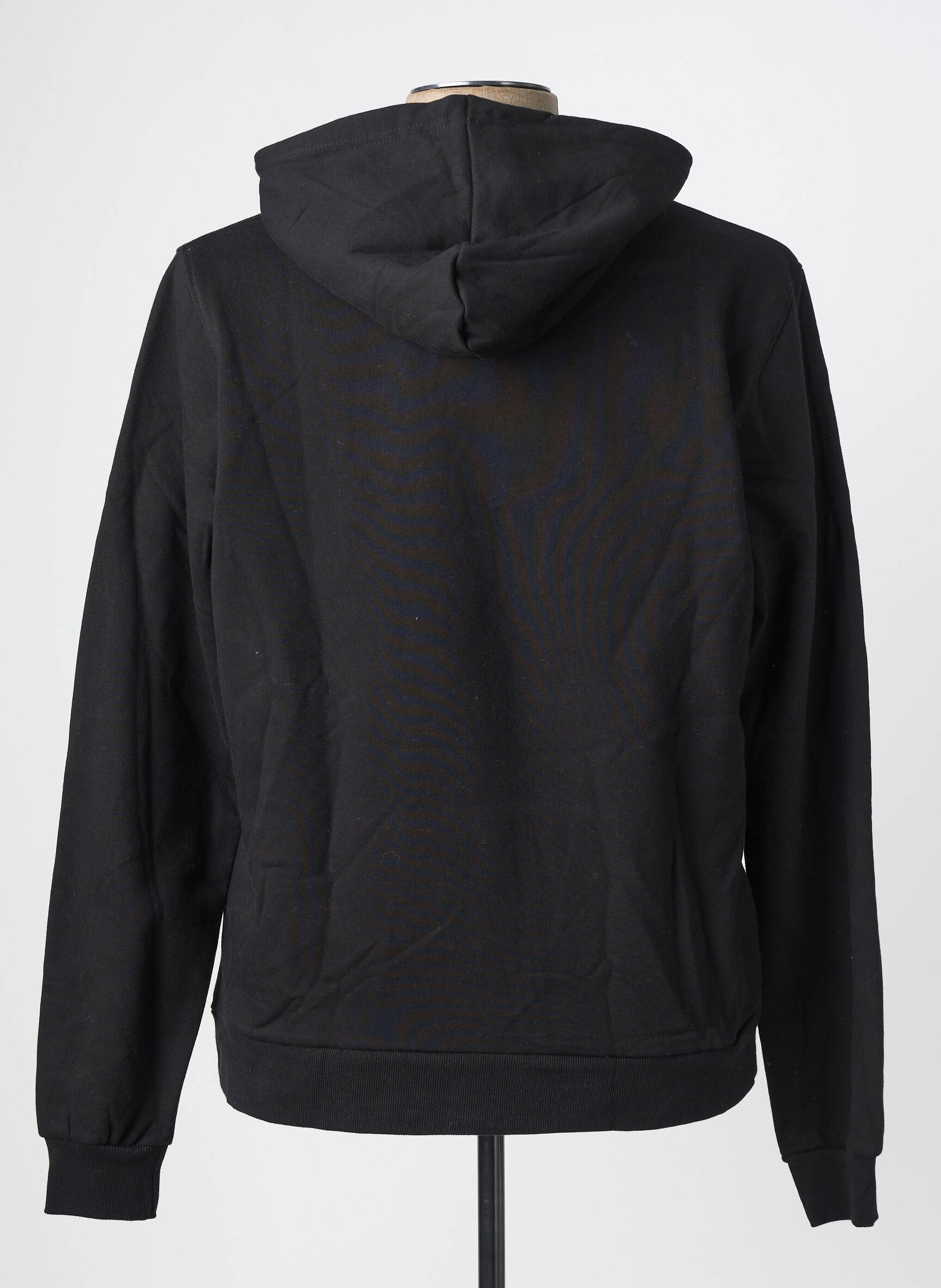 Sweat-shirt à capuche poches manches longues noir CAVALLI homme