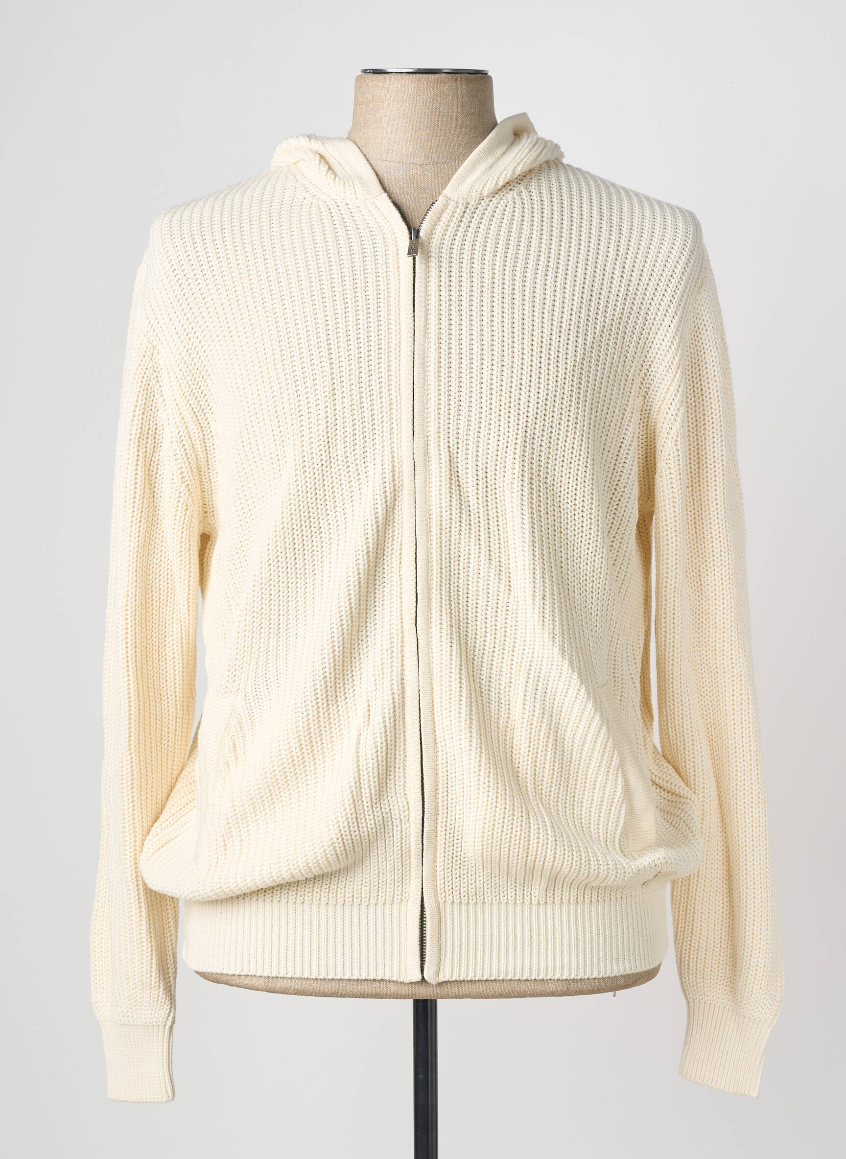 Gilet manches longues manches longues beige GUESS homme