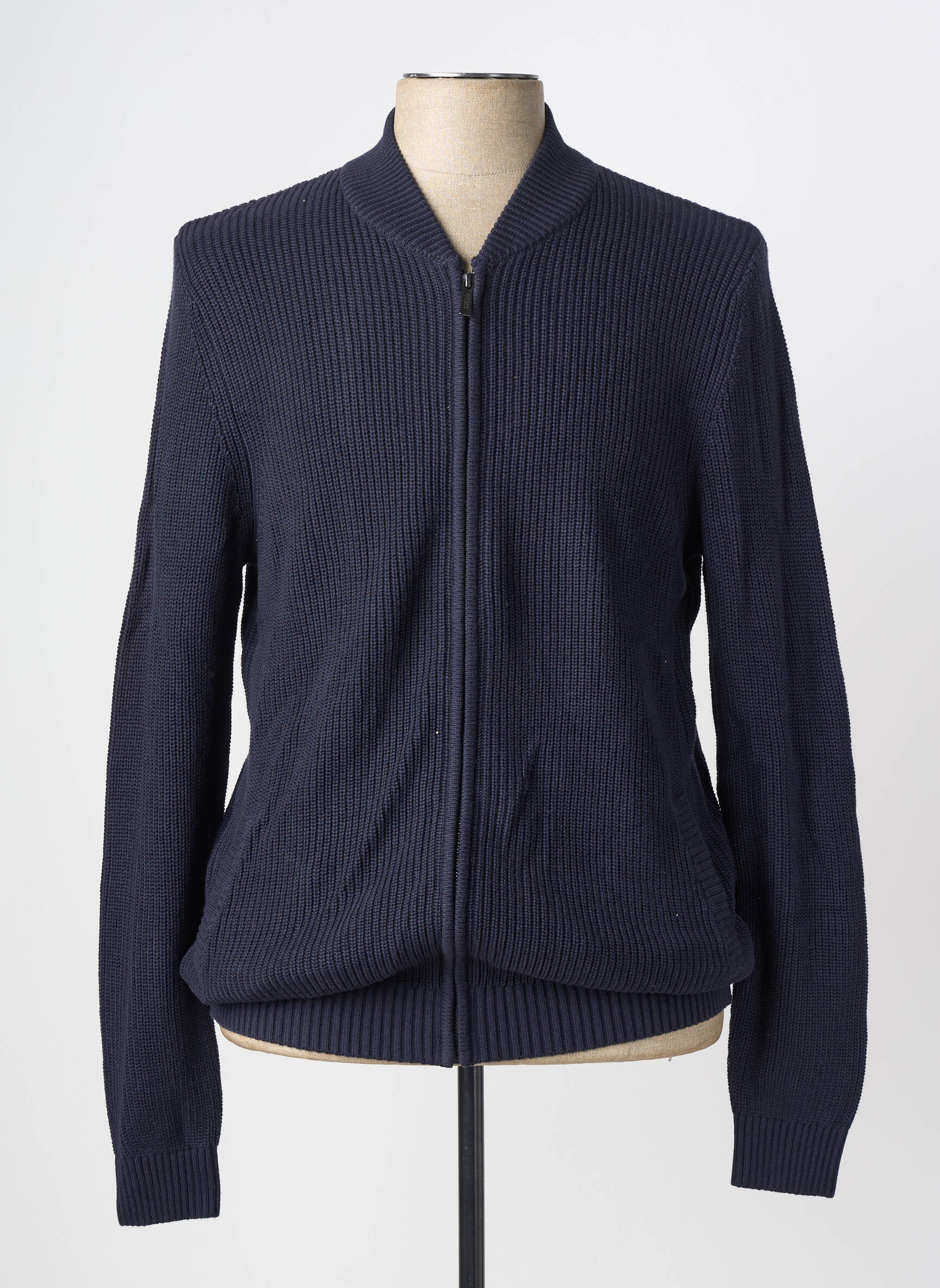 Gilet manches longues manches longues bleu GUESS homme