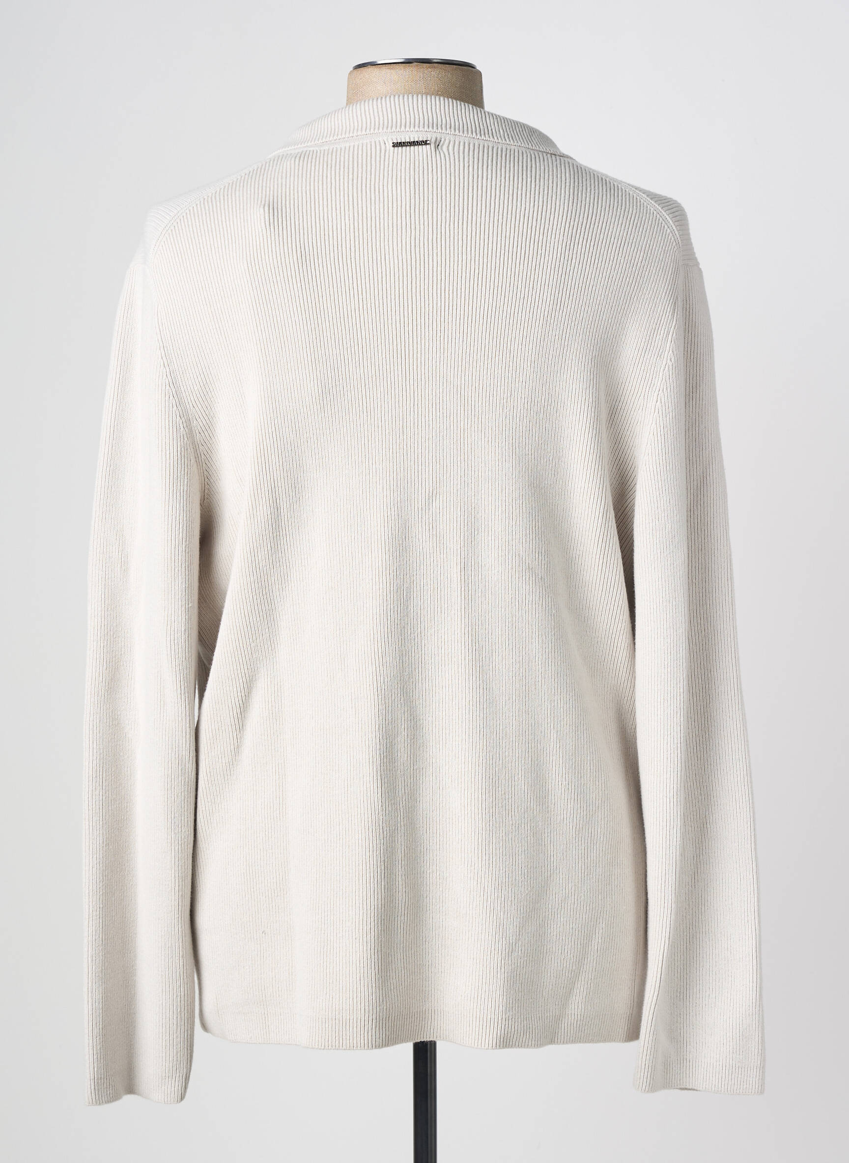 Gilet manches longues col v gris GUESS homme