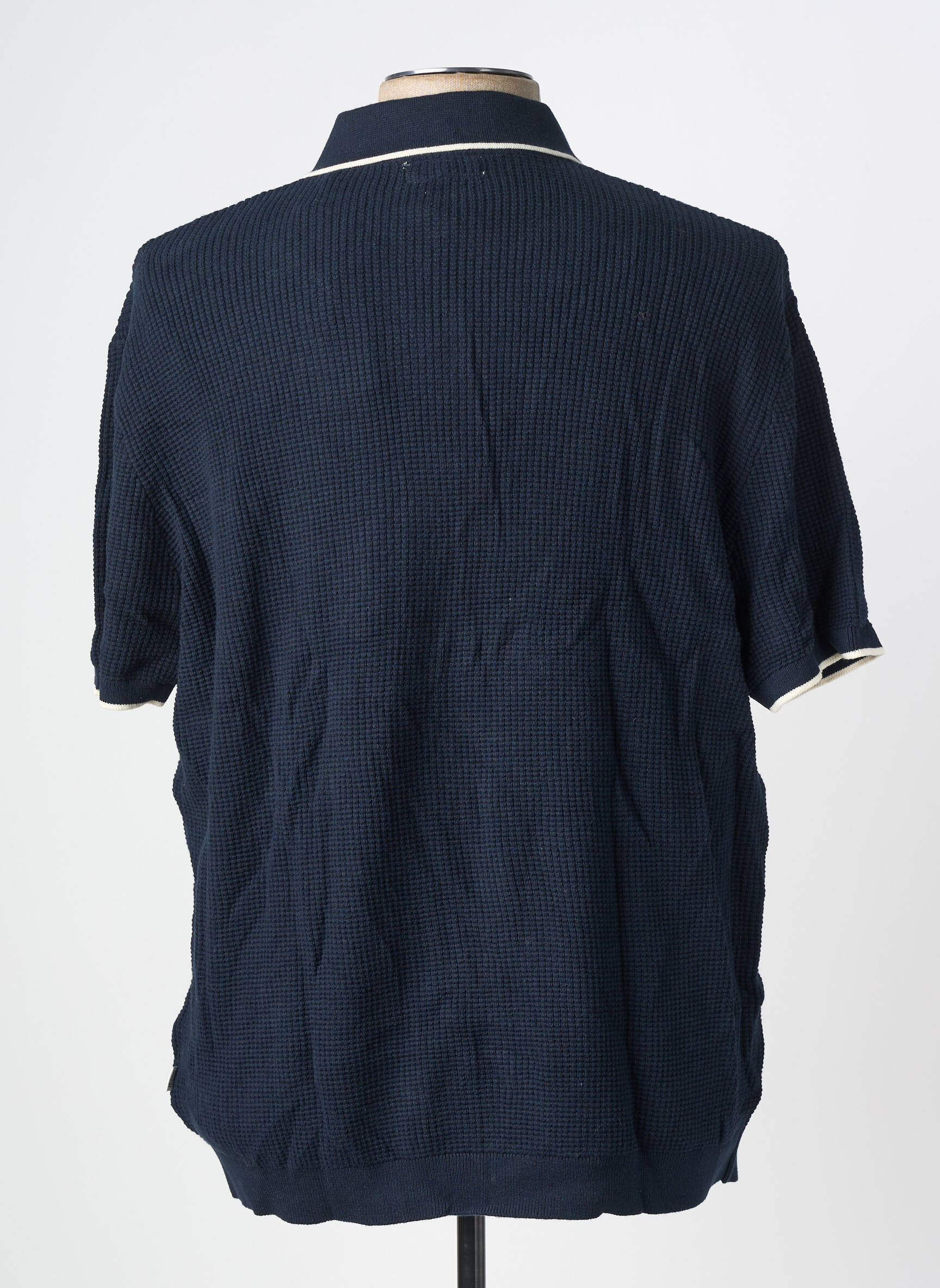 Chemise manches courtes coupe droite bleu GUESS homme