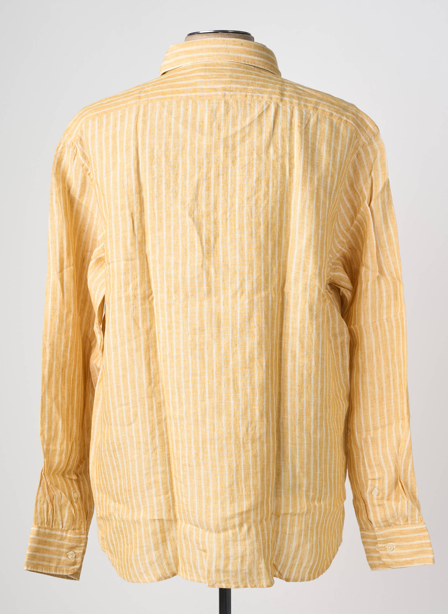 Chemise manches longues coupe droite jaune FACONNABLE homme