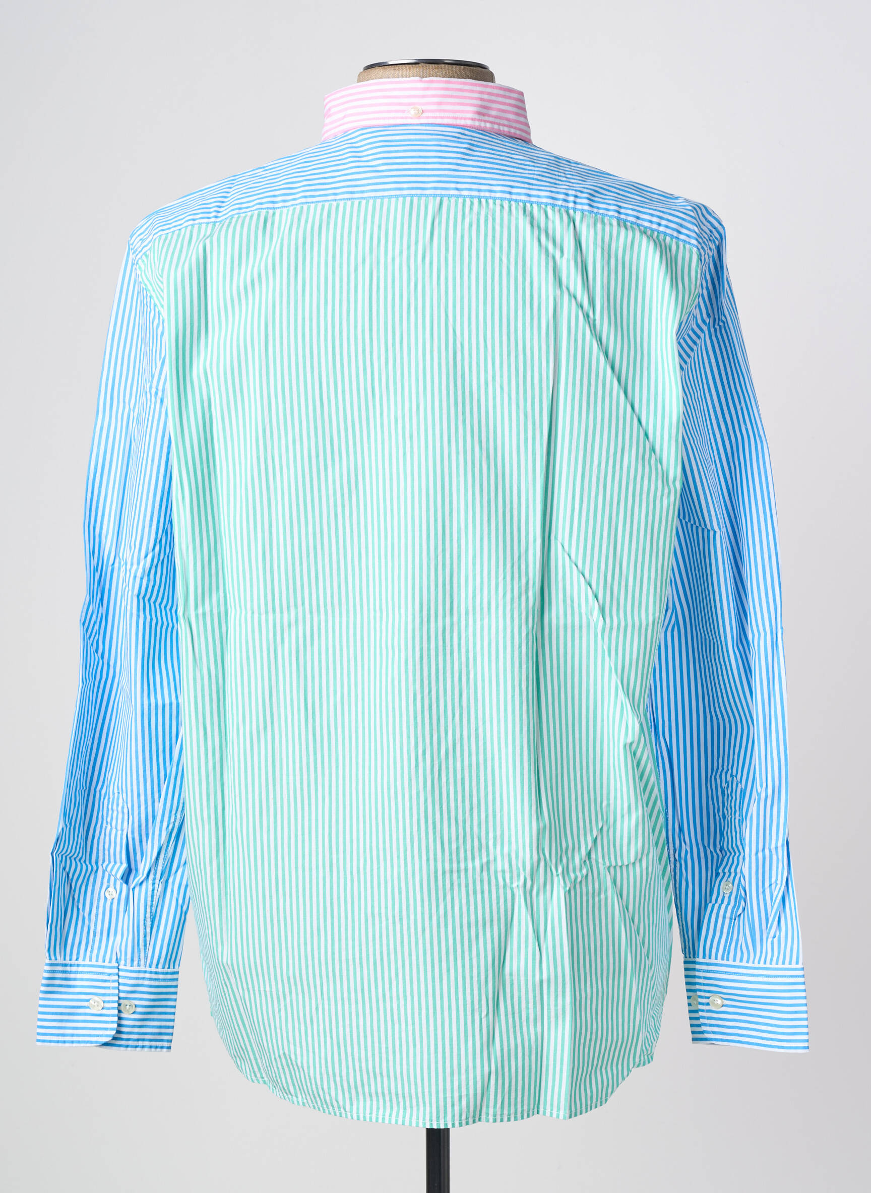 Chemise manches longues coupe droite bleu FACONNABLE homme