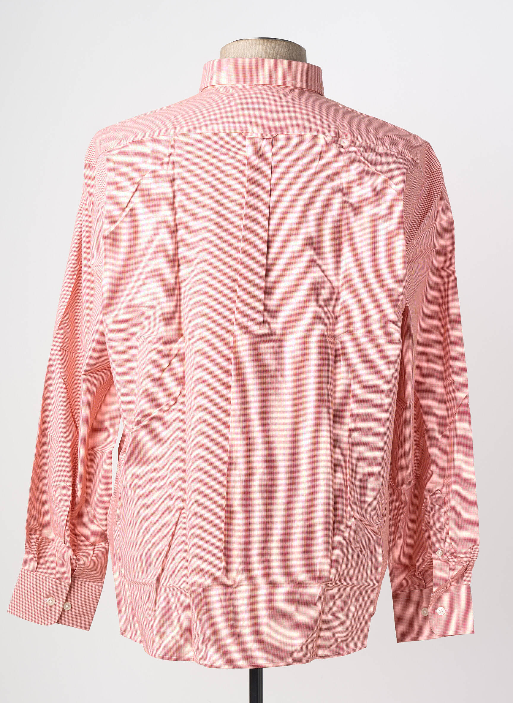 Chemise manches longues coupe droite orange FACONNABLE homme