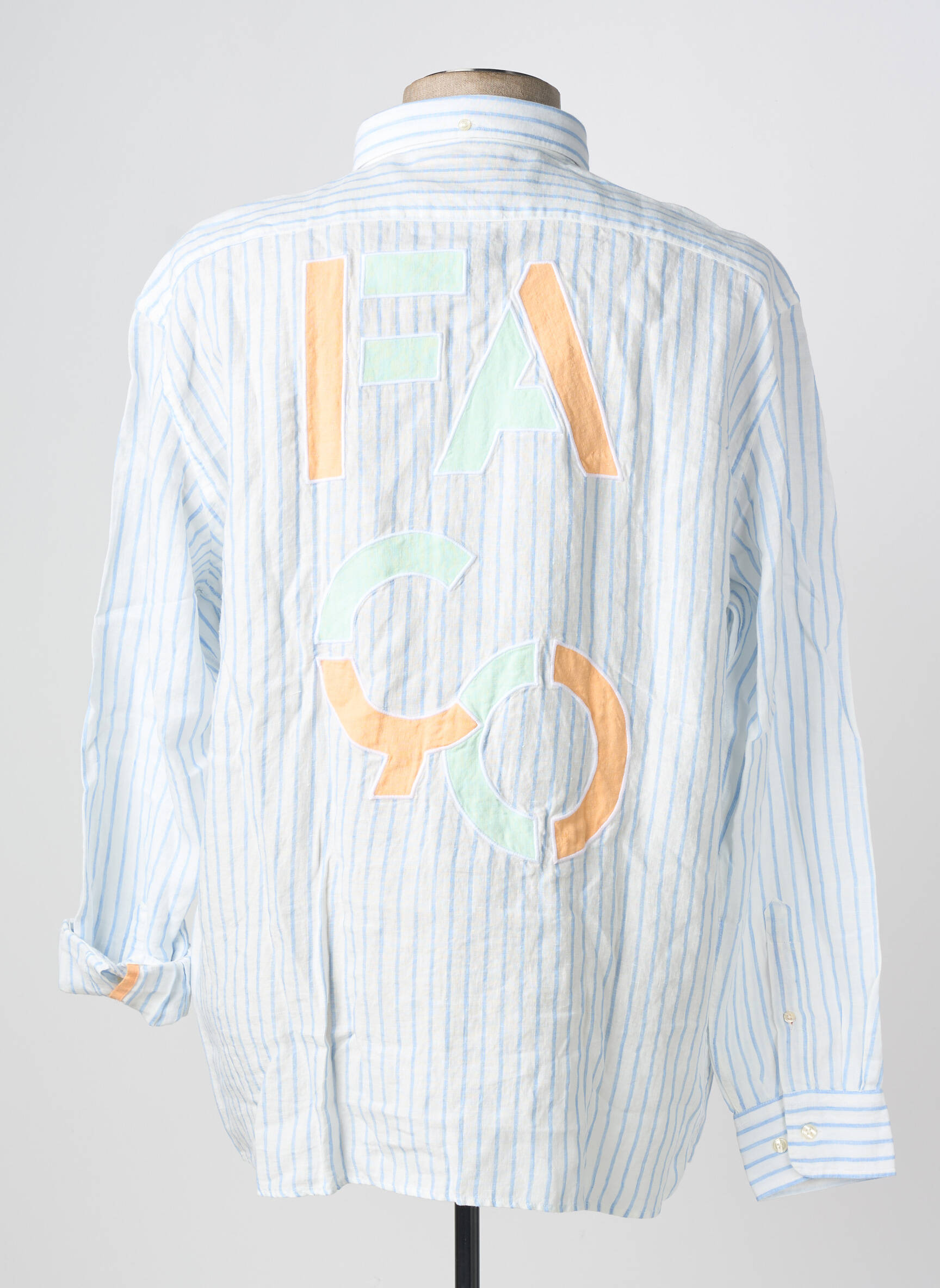 Chemise manches longues coupe droite blanc FACONNABLE homme