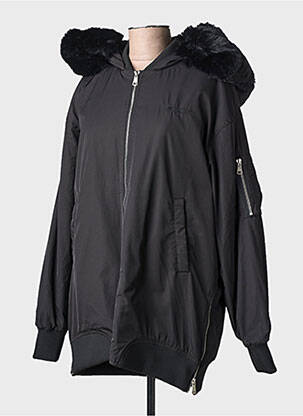 Parka fermeture zippée sur le devant a capuche noir BOMBERS femme