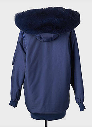 Parka fermeture zippée sur le devant a capuche bleu BOMBERS femme