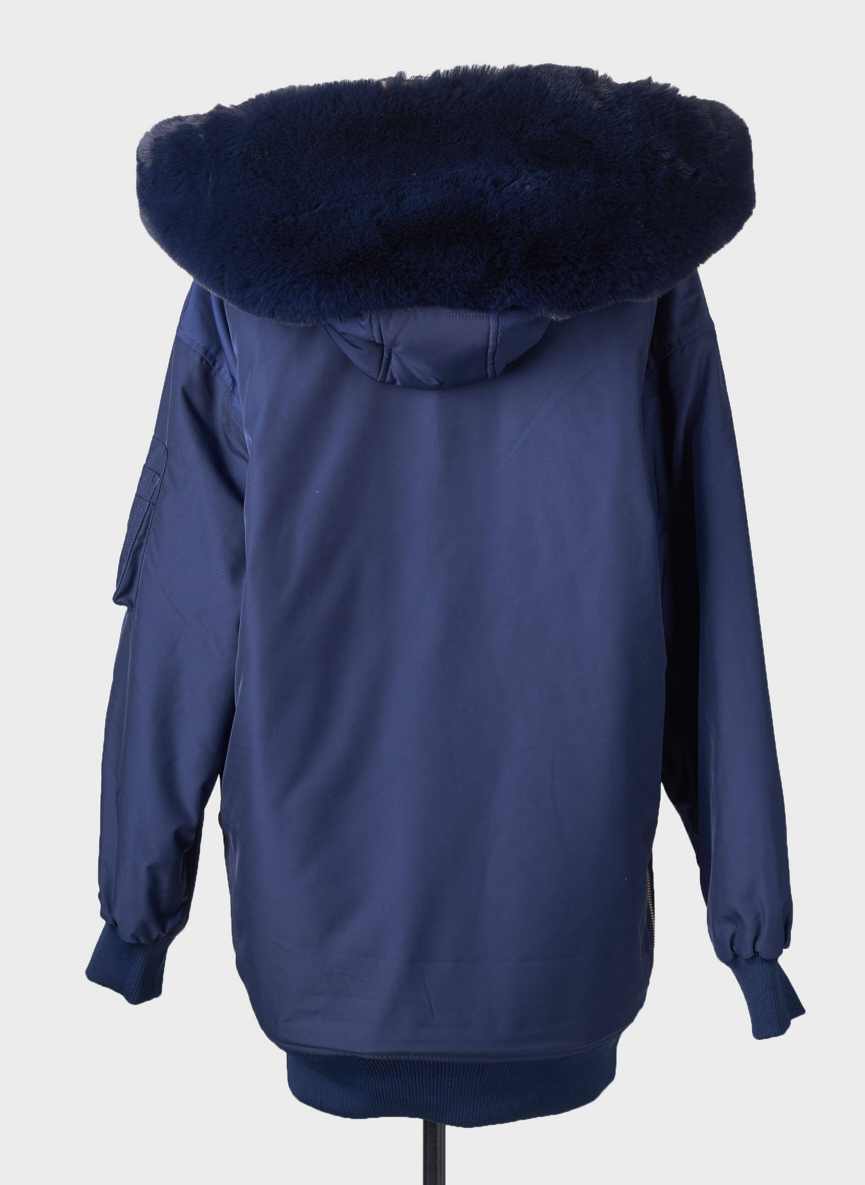 Parka fermeture zippée sur le devant a capuche bleu BOMBERS femme