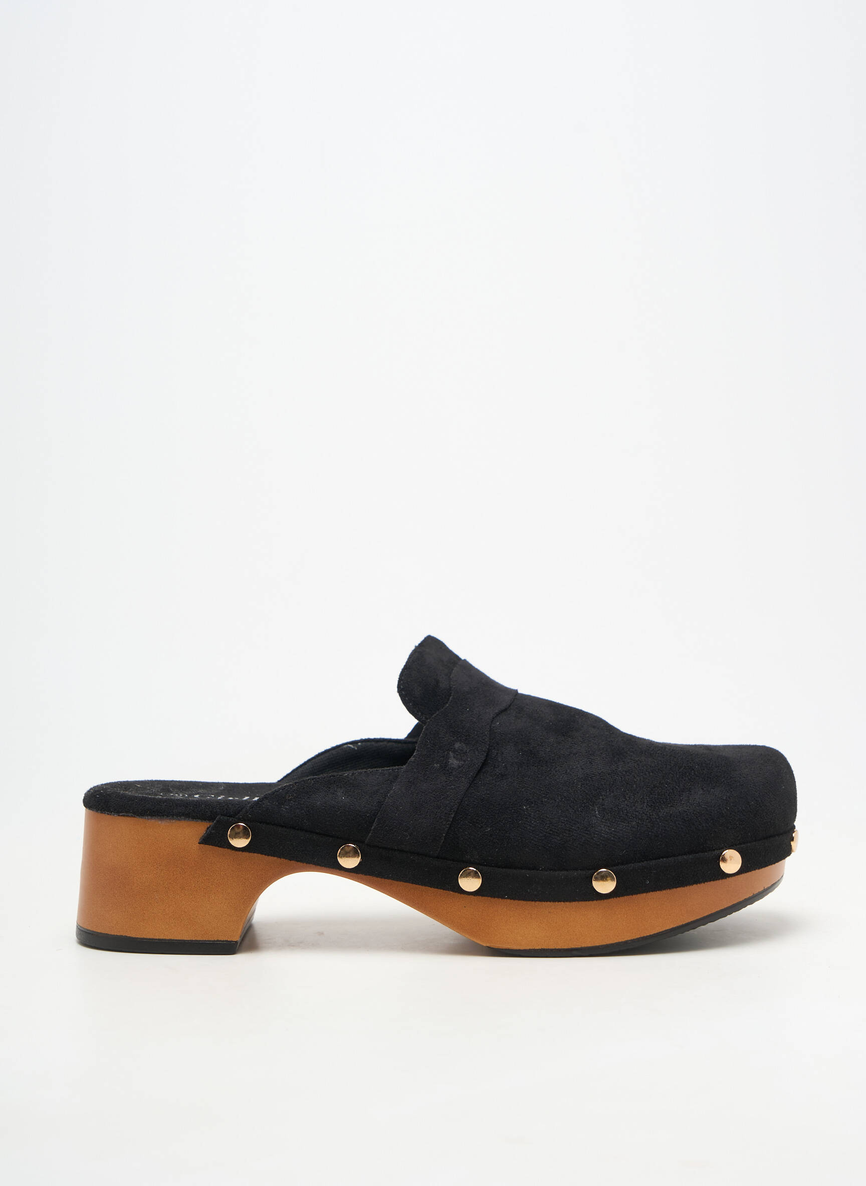 Mules/sabots talon de 4 à 6cm noir GIRLHOOD femme