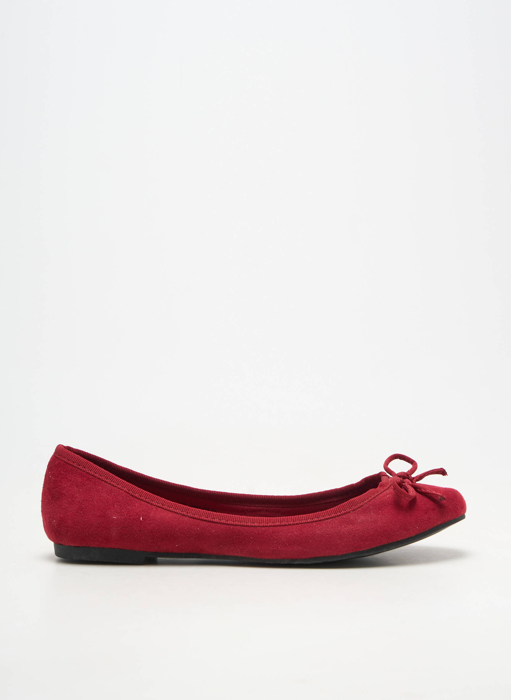 Ballerines bout rond talon plat jusqu'à 3cm rouge RAXMAX femme
