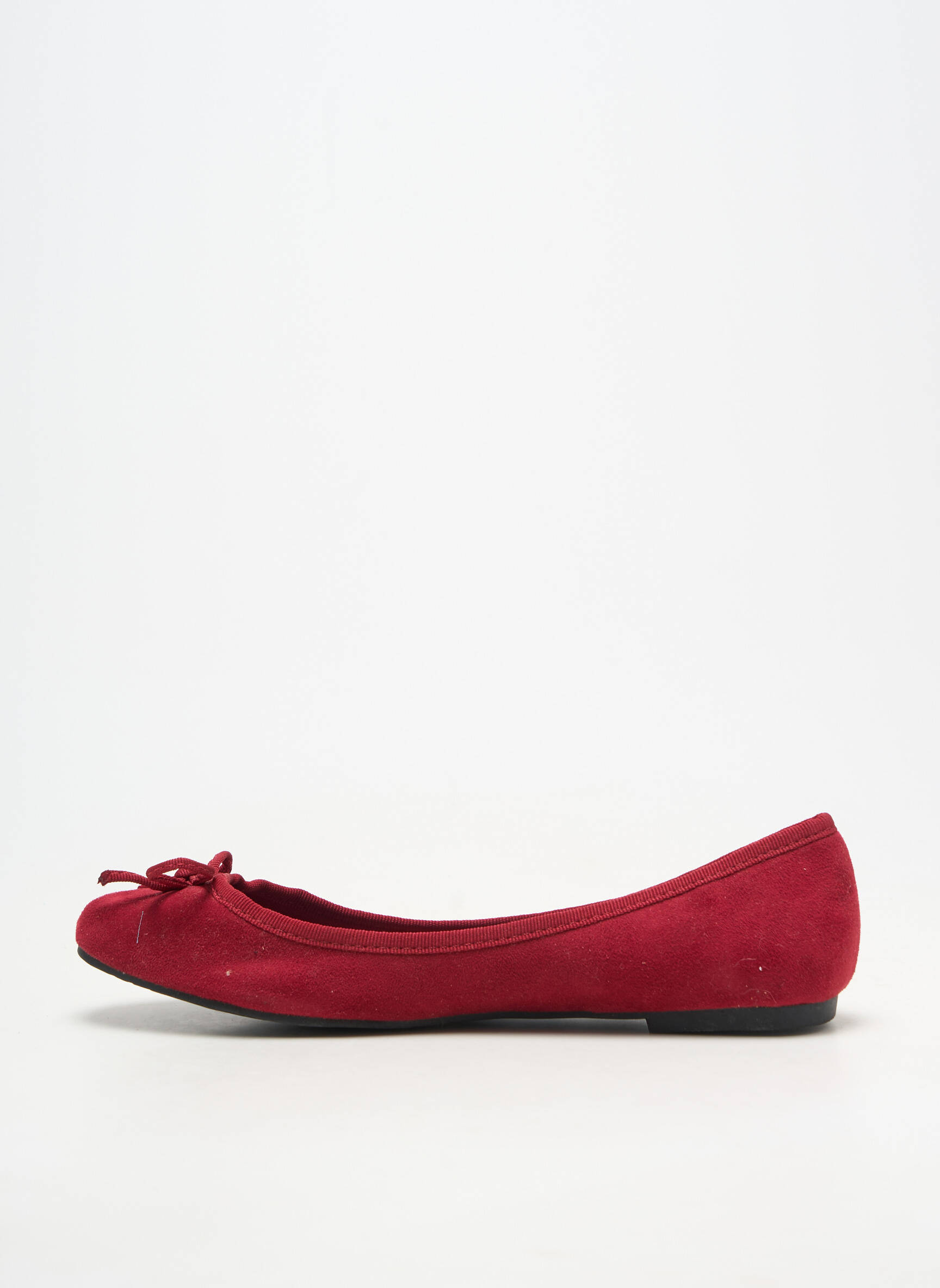 Ballerines bout rond talon plat jusqu'à 3cm rouge RAXMAX femme