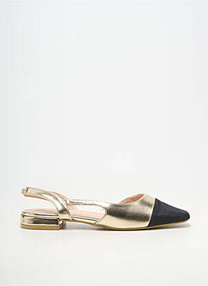 Ballerines talon bas talon plat jusqu'à 3cm or JOIA femme